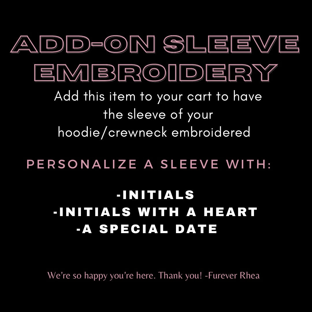 Sleeve Embroidery Add-on